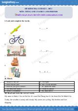 Đề thi học kì 2 Tiếng Anh 2 Family and Friends - Đề số 2
